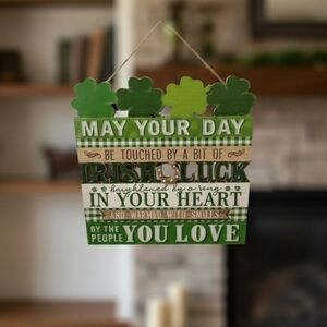 St Patrick's Day Wooden Sign
